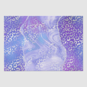 Papier Mousseline Agate Léopard Pastel   Motif de Pierre Abstraite G