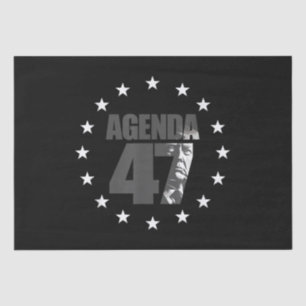 Papier Mousseline Agenda 47 Campagne patriotique de réélection de Tr
