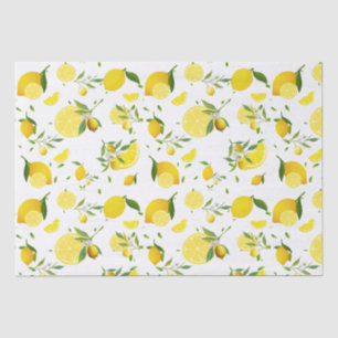 Papier Mousseline Agrumes TROPICALES FRUITS D'ÉTÉ Citrons d'orange