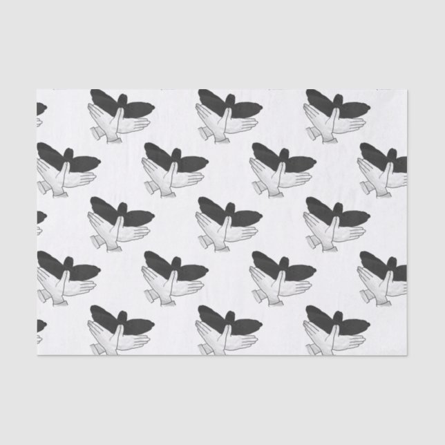 Papier Mousseline Aigle de silhouette (Recto)