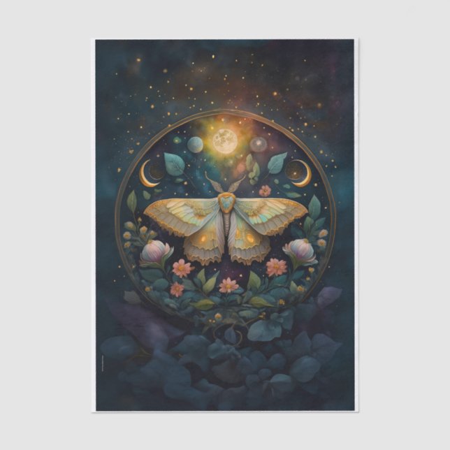 Papier Mousseline Ailes de gossamer de minuit, papillon de nuit et l (Recto)