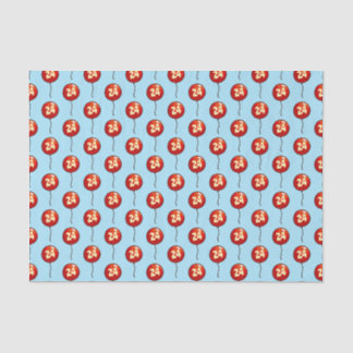 Papier Mousseline Ajouter Votre Âge Brillant Simple Rouge Ballons D'