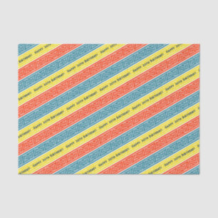 Papier Mousseline Ajoutez Votre Âge Joyeux Anniversaire Celtique Ble