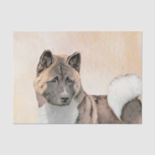 Papier Mousseline Akita Peinture - Cute Original Chien Art