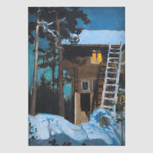 Papier Mousseline Akseli Gallen-Kallela - Kalela en hiver (Créateur téléchargé)