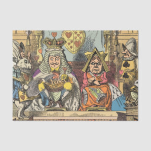 Papier Mousseline Alice à Wonderland Cheshire Cat Characters