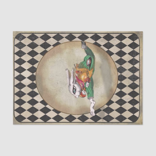 Papier Mousseline Alice au pays des merveilles (Recto)