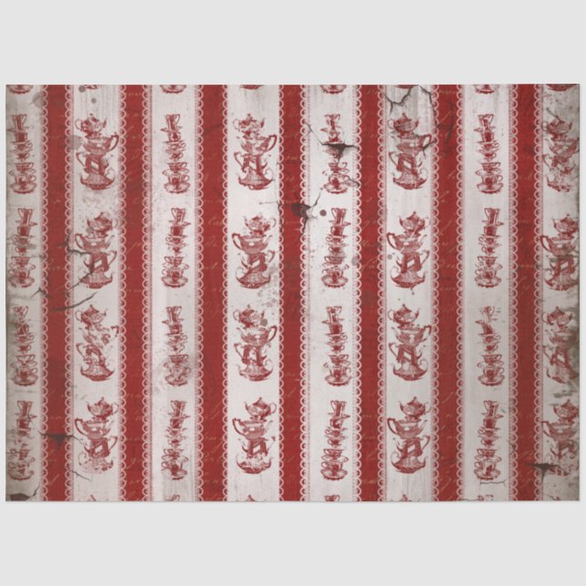 Papier Mousseline Alice au pays des merveilles Conception 7 (Recto)