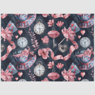 Papier Mousseline Alice au pays des merveilles Motif