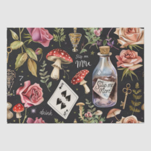 Papier Mousseline Alice au pays des merveilles Motif