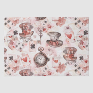 Papier Mousseline Alice au pays des merveilles Motif