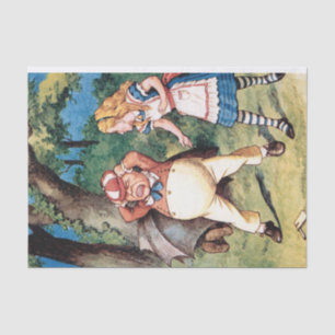 Papier Mousseline Alice au pays des merveilles TwiddleDee Dum Decoup