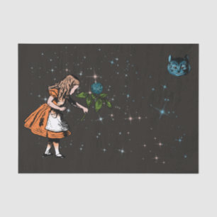 Papier Mousseline Alice au trèfle, Étoiles scintillantes, Cheshire C