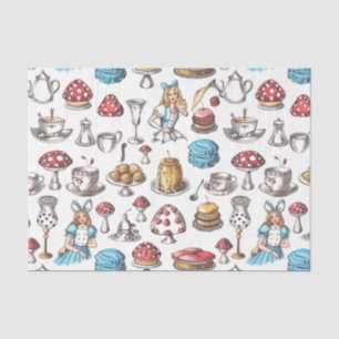 Papier Mousseline Alice In Wonderland Tea Party Découpage