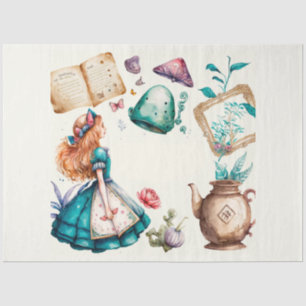 Papier Mousseline Alice's Tea Party Series Design 9