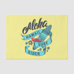Papier Mousseline Aloha Hawaii Surf Rider Thunder_Cove