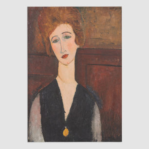 Papier Mousseline Amedeo Modigliani - Portrait d'une femme
