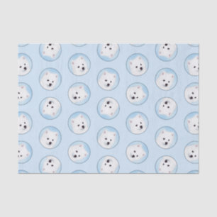 Papier Mousseline American Eskimo Eskie Puppy Peinture Cute Chien Ar