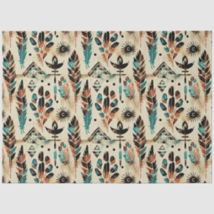 Papier Mousseline American Ethnic Tribal Art Motif
