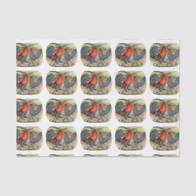 Papier Mousseline American Game Blue Reds (Recto)