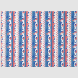Papier Mousseline Amérique Red White et Blue Series Design 25