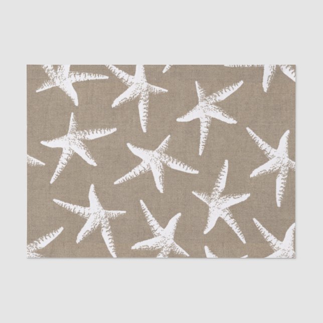 Papier Mousseline Amidon blanc et Faux Burlap (Recto)