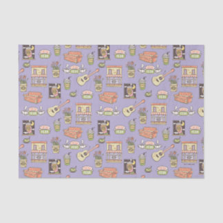 Papier Mousseline AMIS™ | Motif d'icône violet