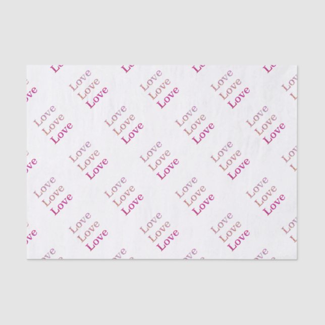 Papier Mousseline Amour Amour (Recto)