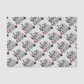 Papier Mousseline Amour avec 4 jambes