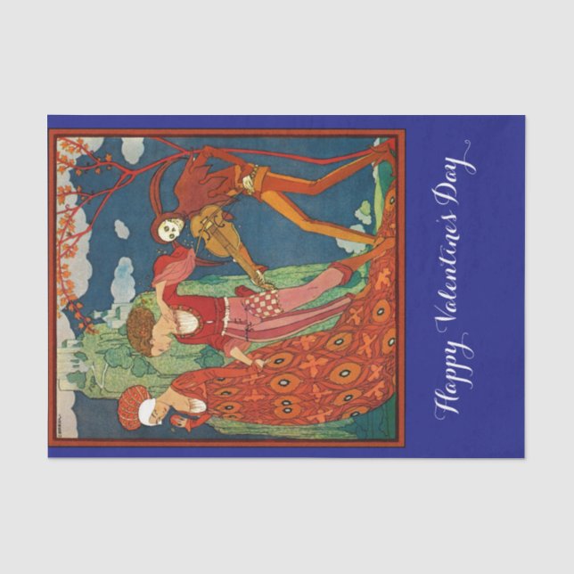 Papier Mousseline AMOUR, DÉSIR ET MORT Saint-Valentin (Recto)
