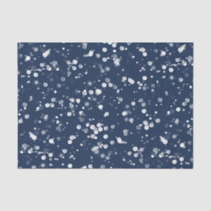 Papier Mousseline Amour et lumière   Jovely Navy Blue Bokeh Hanoukka