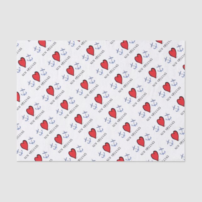Papier Mousseline amour la Nouvelle-Orléans (Recto)