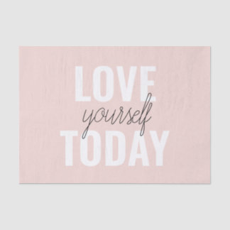 Papier Mousseline Amour Positif Vous-Même Aujourd'Hui Citation Paste