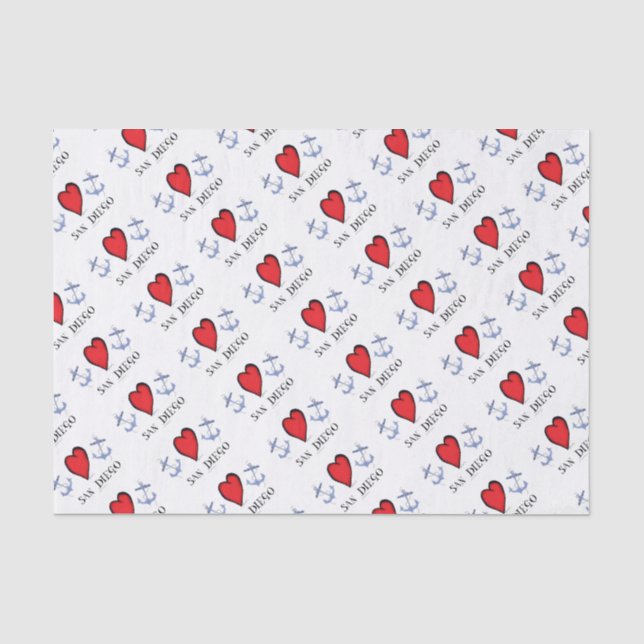 Papier Mousseline amour San Diego (Recto)