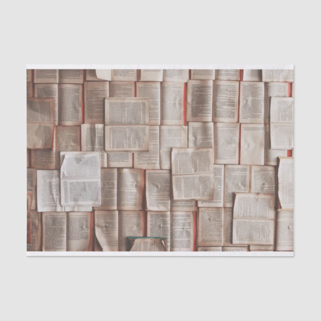 Papier Mousseline Amoureux des livres (Recto)