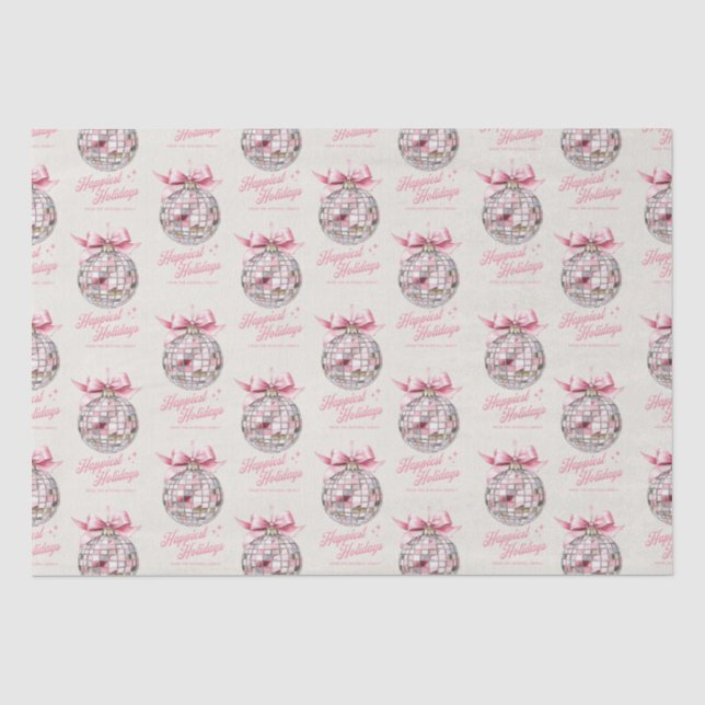 Papier Mousseline Amusants Moderne Disco Ball Ornament Vacances Les  (Recto)