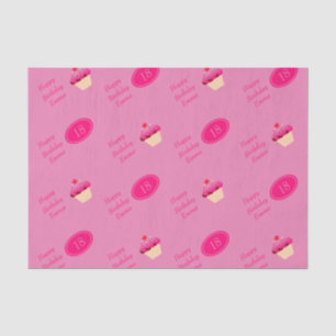 Papier Mousseline Amusement, petit gâteau rose lumineux tout
