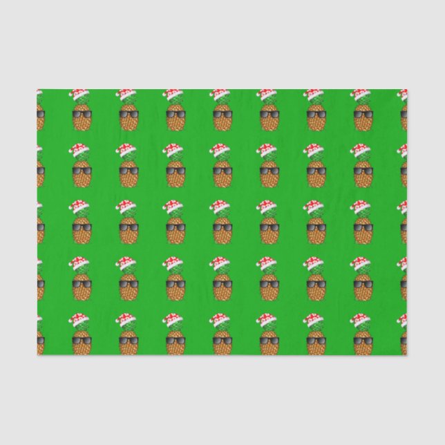 Papier Mousseline Ananas du Père Noël (Recto)