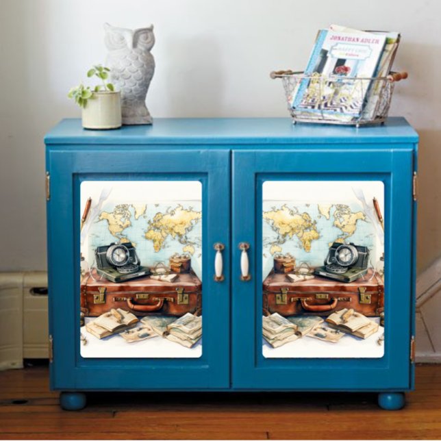 Papier Mousseline Ancien thème de voyage Découpage Imprimer (Créateur téléchargé)