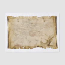 Ancienne carte des pirates Navire pirate dans la d