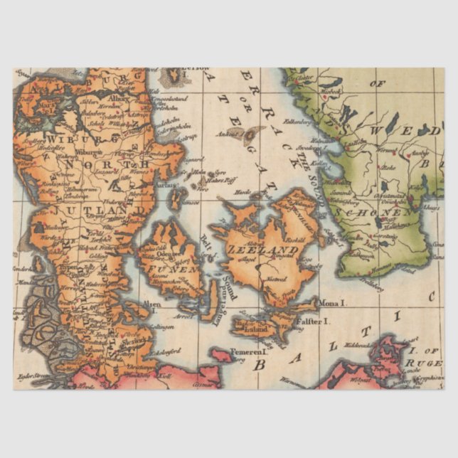 Papier Mousseline Ancienne carte série 1 Design 10 (Recto)