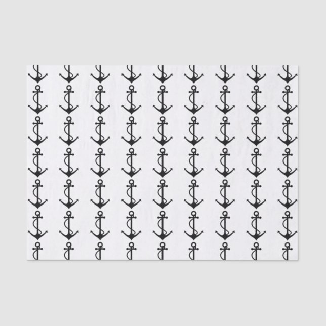 Papier Mousseline Ancre noire de base (Recto)