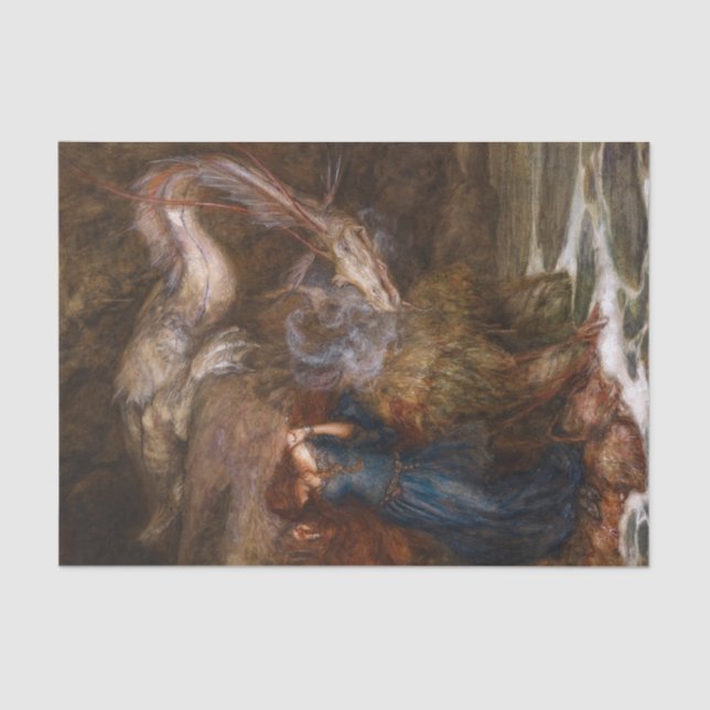 Papier Mousseline Andromeda par Arthur Rackham (Recto)