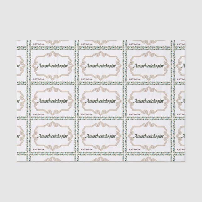 Papier Mousseline Anesthésiste - chic (Recto)