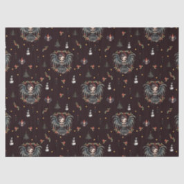 Papier Mousseline Ange de Noël gothique foncé