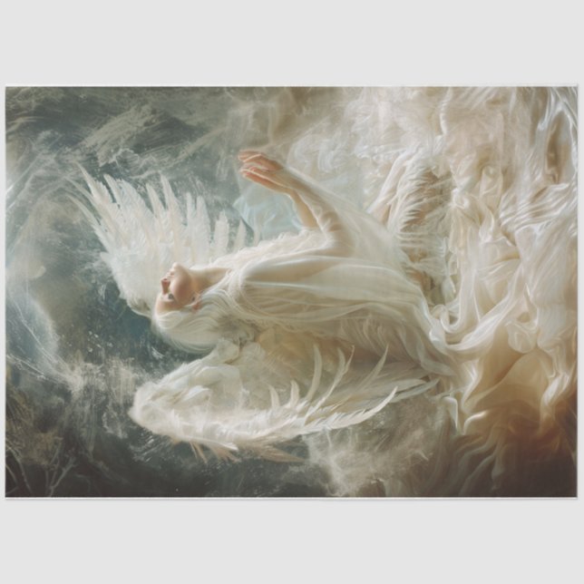 Papier Mousseline Ange priant (Recto)