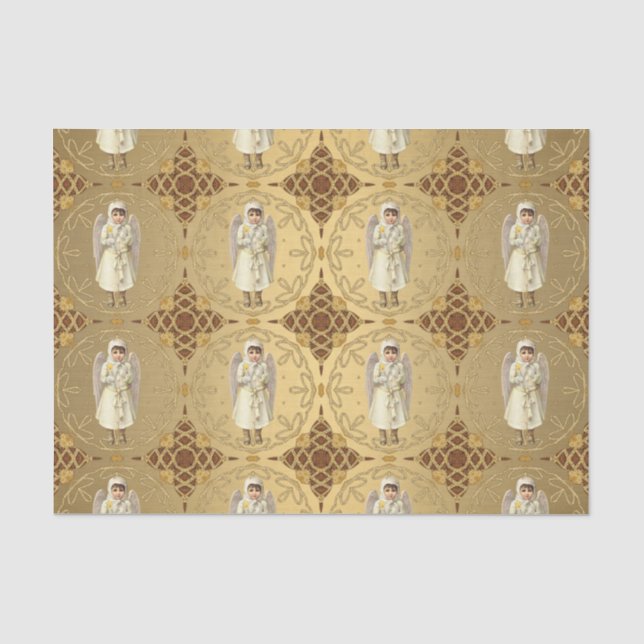 Papier Mousseline Ange victorien (Recto)