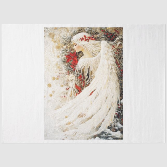 Papier Mousseline Angel dans l'arbre (Recto)