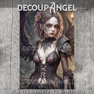 Papier Mousseline Angel gothique : Michelle - Découpage -