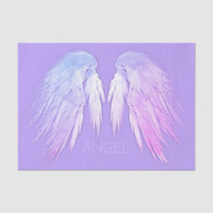 Papier Mousseline ANGEL WINGS Fairy Purple Nom personnalisé
